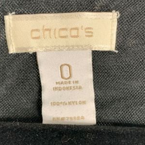 Chico's Tops - Chicos ruffle front black tank 0 Small sheer Chico's Tops - Chicos ruffle front black tank 0 Small sheer